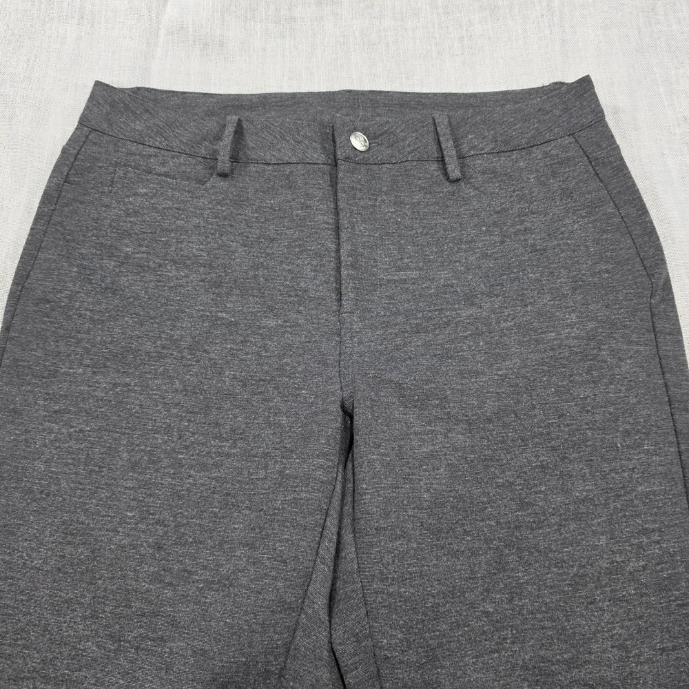 Michael Kors Ponte Knit Pants Womens 8 Charcoal‎ Gray Excellent Slim Leg Logo